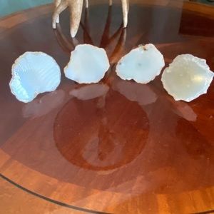 Godinger White Agate Napkin Rings